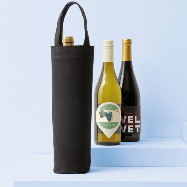 Recycled premium canvas bottle bag Thumbnail